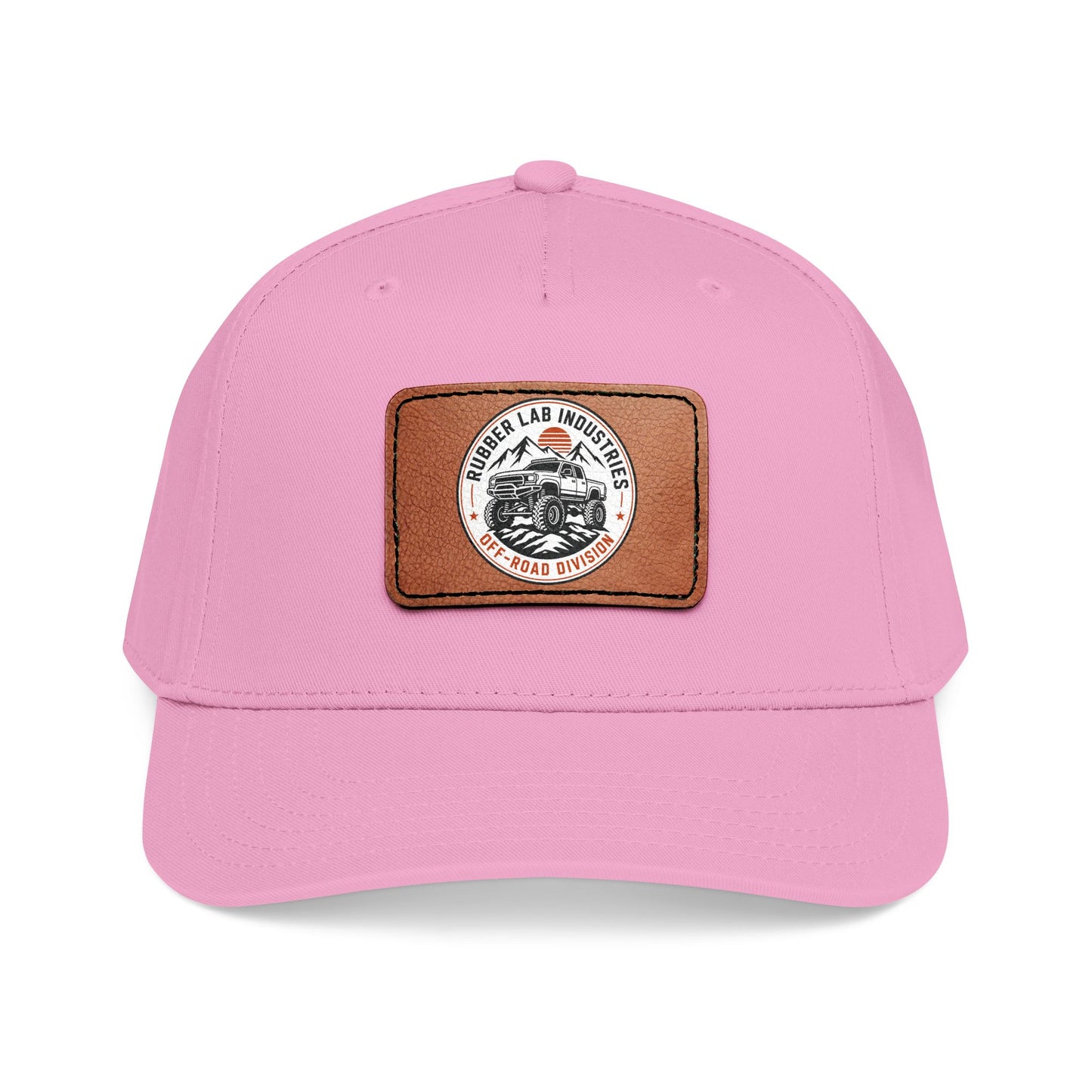 Leather Patch Motorcycle Logo Baseball Cap