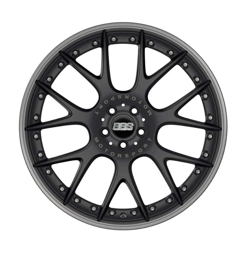 BBS 22" CHRII Satin Black w/ Stainless Lip 5-Bolt