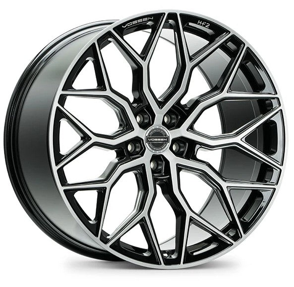 Vossen 24" HF2 Brushed Gloss Black 5-Bolt