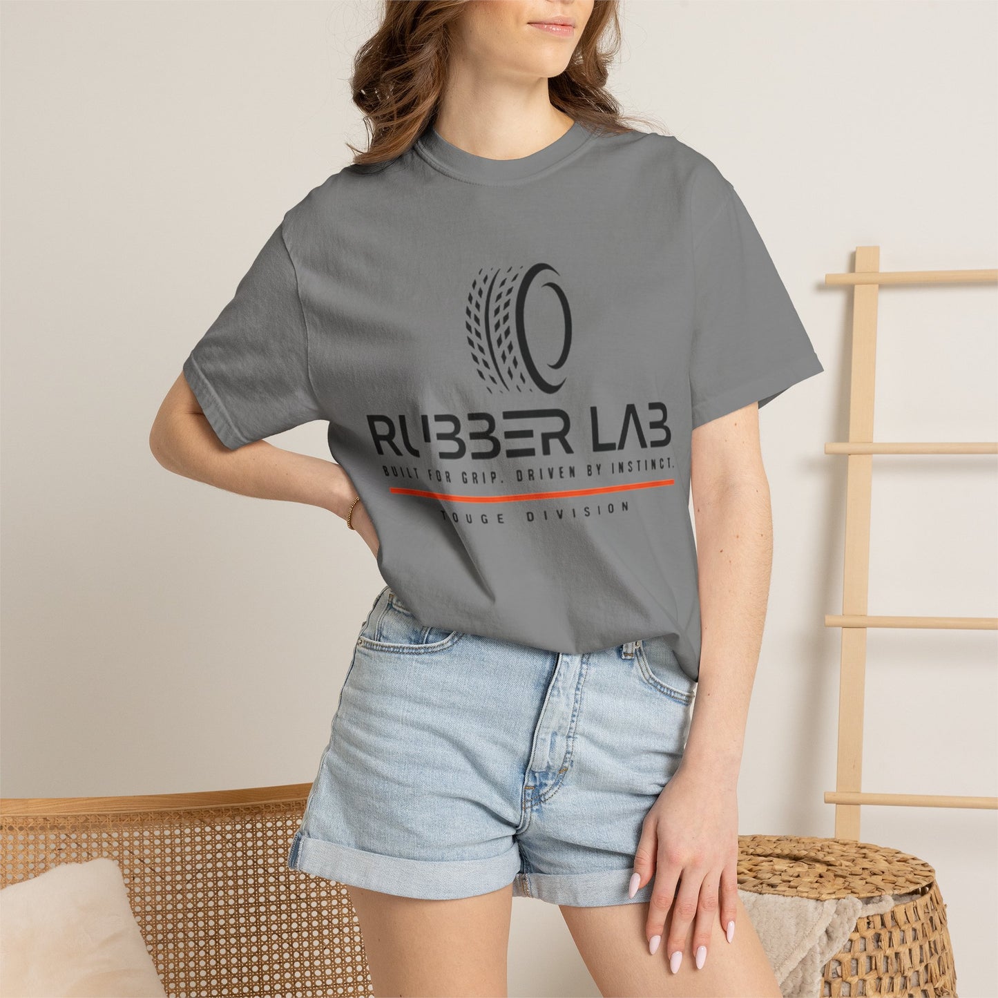 Rubber Lab Roadscape Graphic T-Shirt — 'Torque Division' Back Print