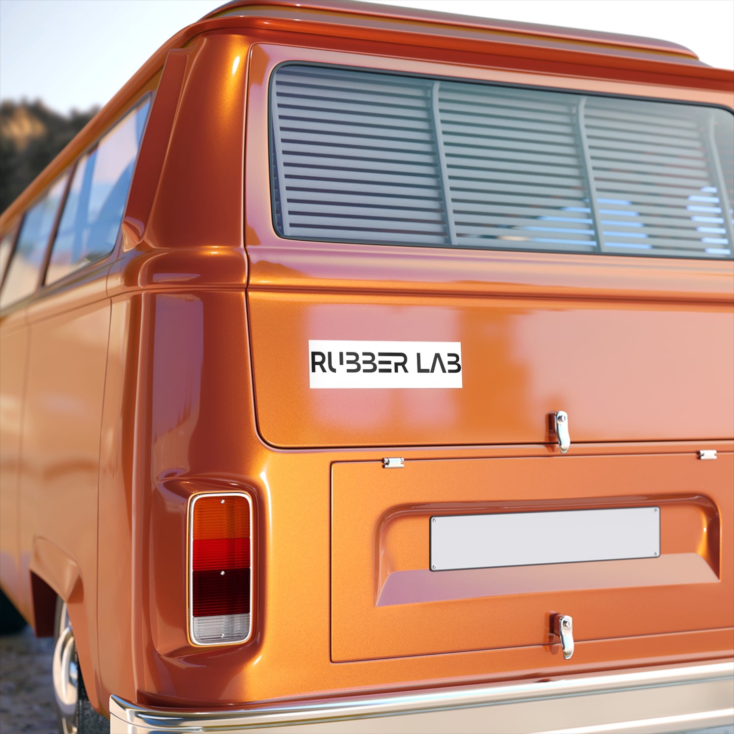 Bumper Sticker — 'RUBBER LAB' Bold Logo Sticker