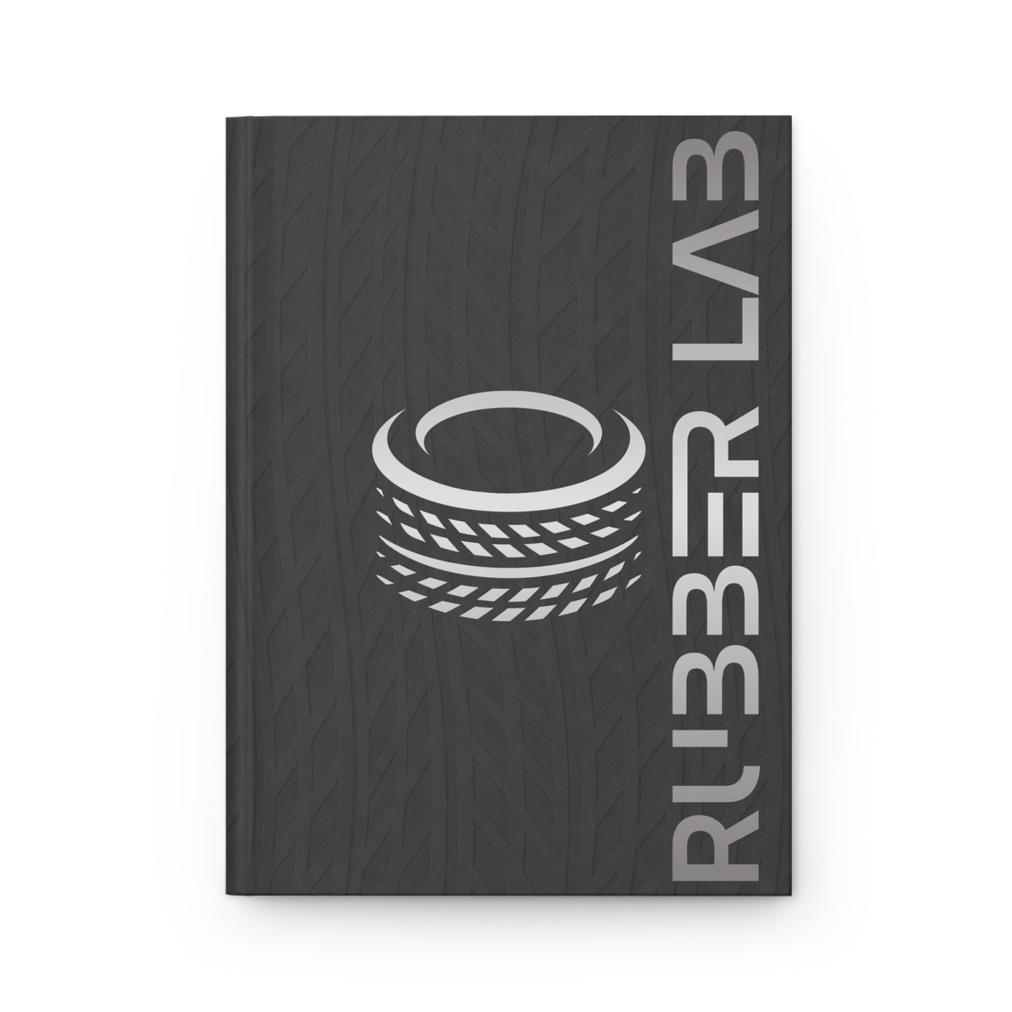 Journal — 'Rubber Lab' Tire Tread Hardcover Notebook