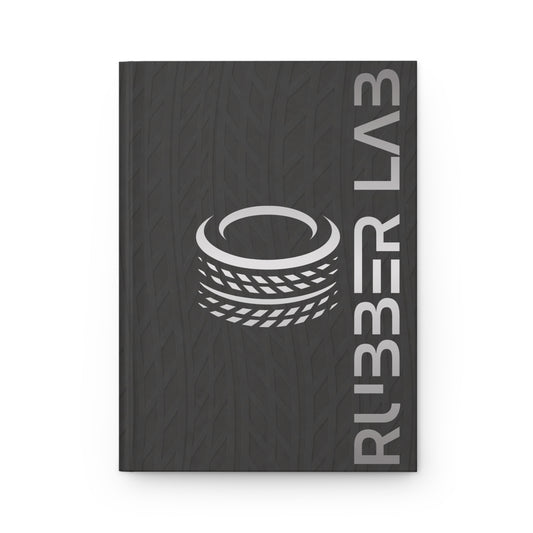 Journal — 'Rubber Lab' Tire Tread Hardcover Notebook