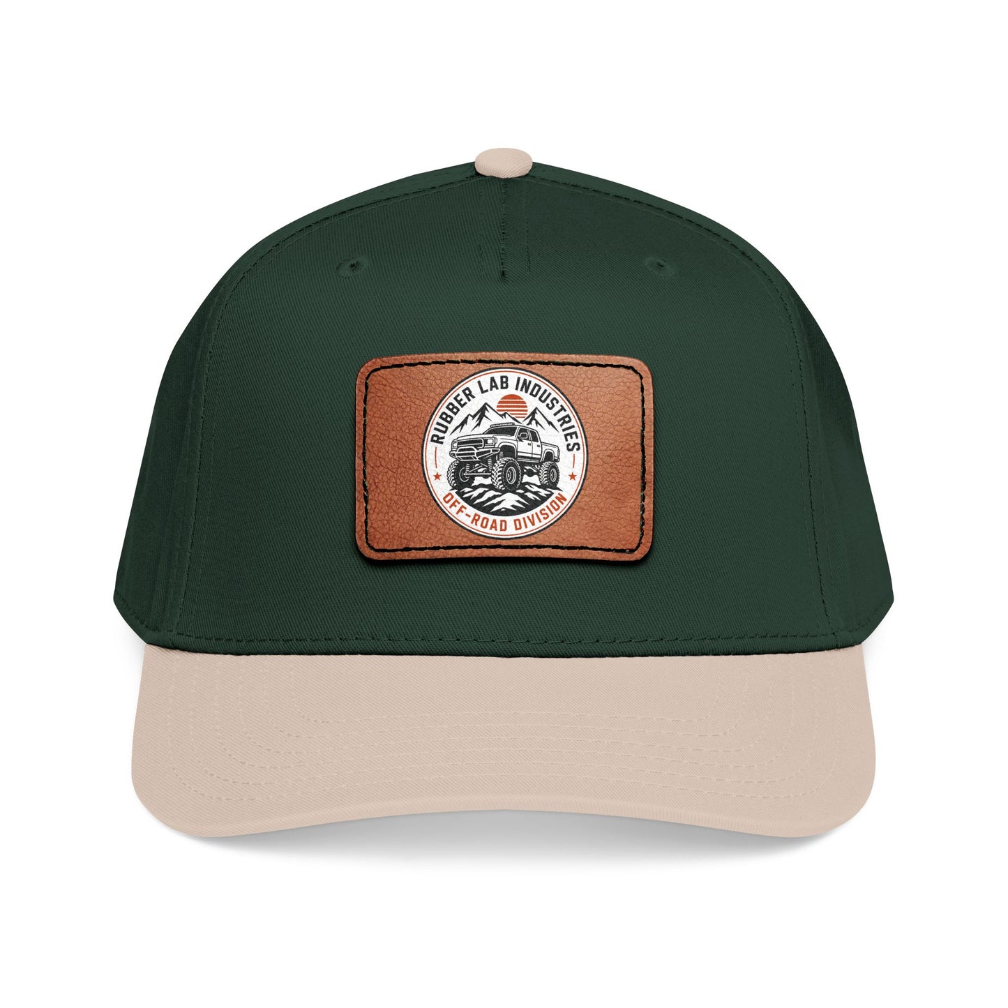Leather Patch Motorcycle Logo Baseball Cap