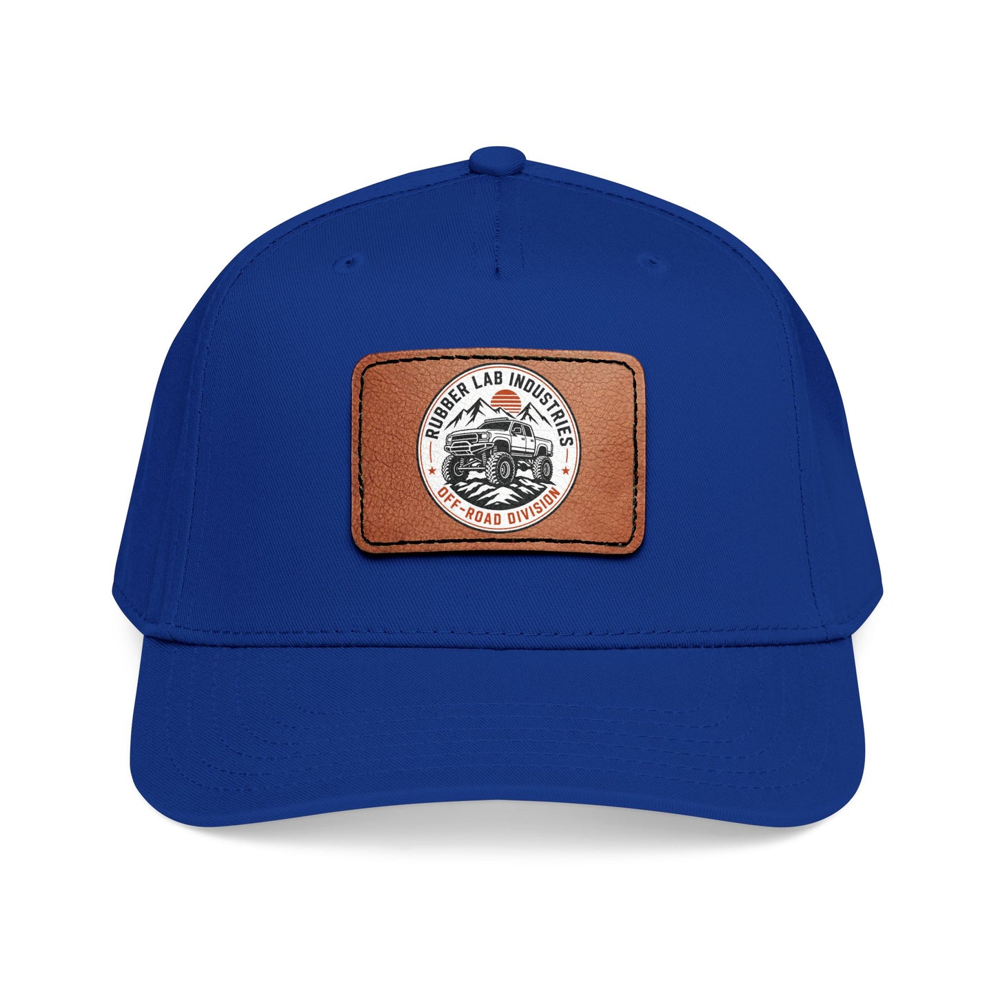 Leather Patch Motorcycle Logo Baseball Cap