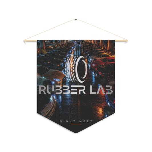 Rubber Lab 'Night Meet' Racing Pennant – Car Crew Wall Flag