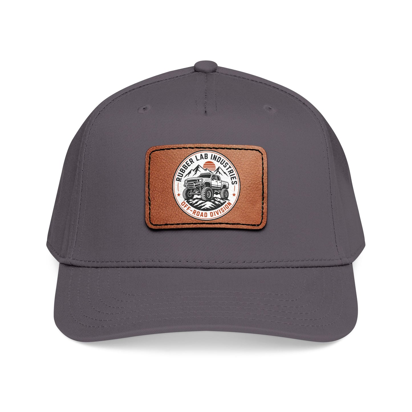 Leather Patch Motorcycle Logo Baseball Cap