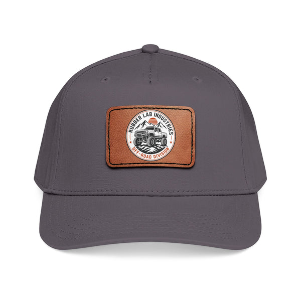 Leather Patch Motorcycle Logo Baseball Cap