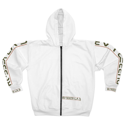 Rubber Lab Off-Road Zip Hoodie — 4x4 Adventure Truck Graphic