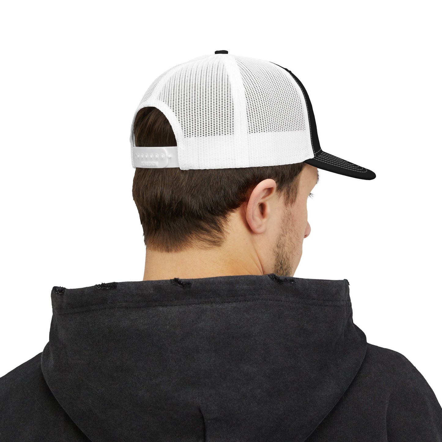 Rubber Lab Snapback Trucker Cap – Mechanic & Tire Shop Logo Hat