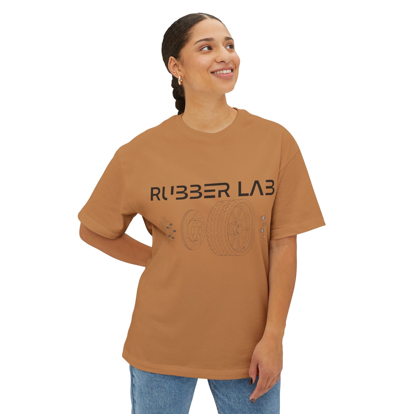Rubber Lab Tee — Automotive Wheel Diagram Graphic Shirt