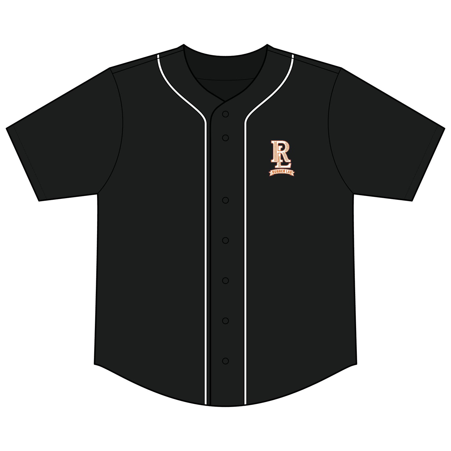 Baseball Jersey — 'Rubber Lab' Tire Graphic Team Tee