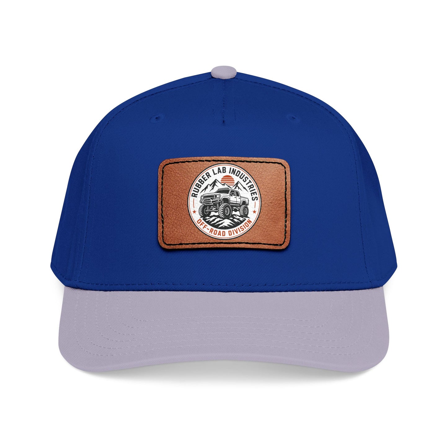 Leather Patch Motorcycle Logo Baseball Cap