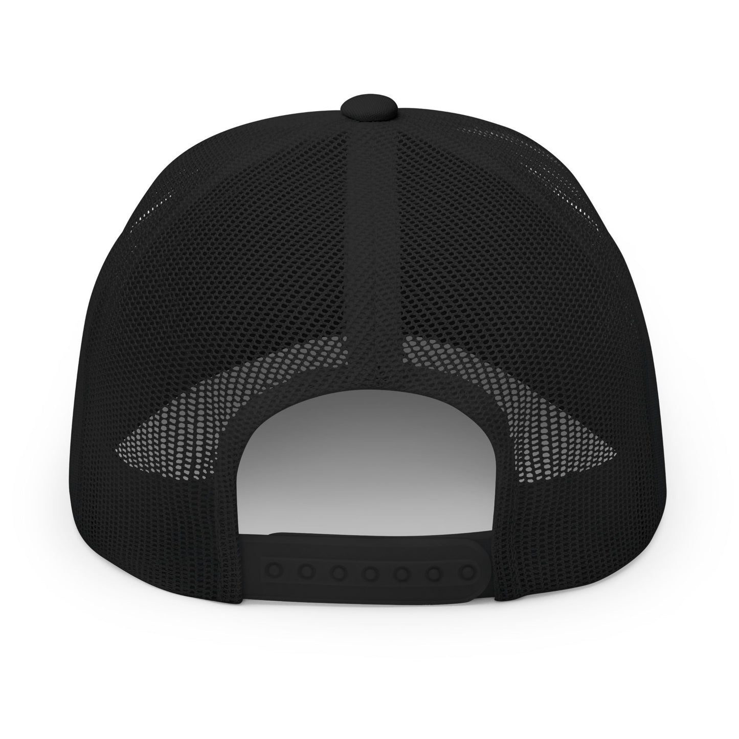 Rubber Lab Patch Trucker Cap — Embroidered Snapback Hat