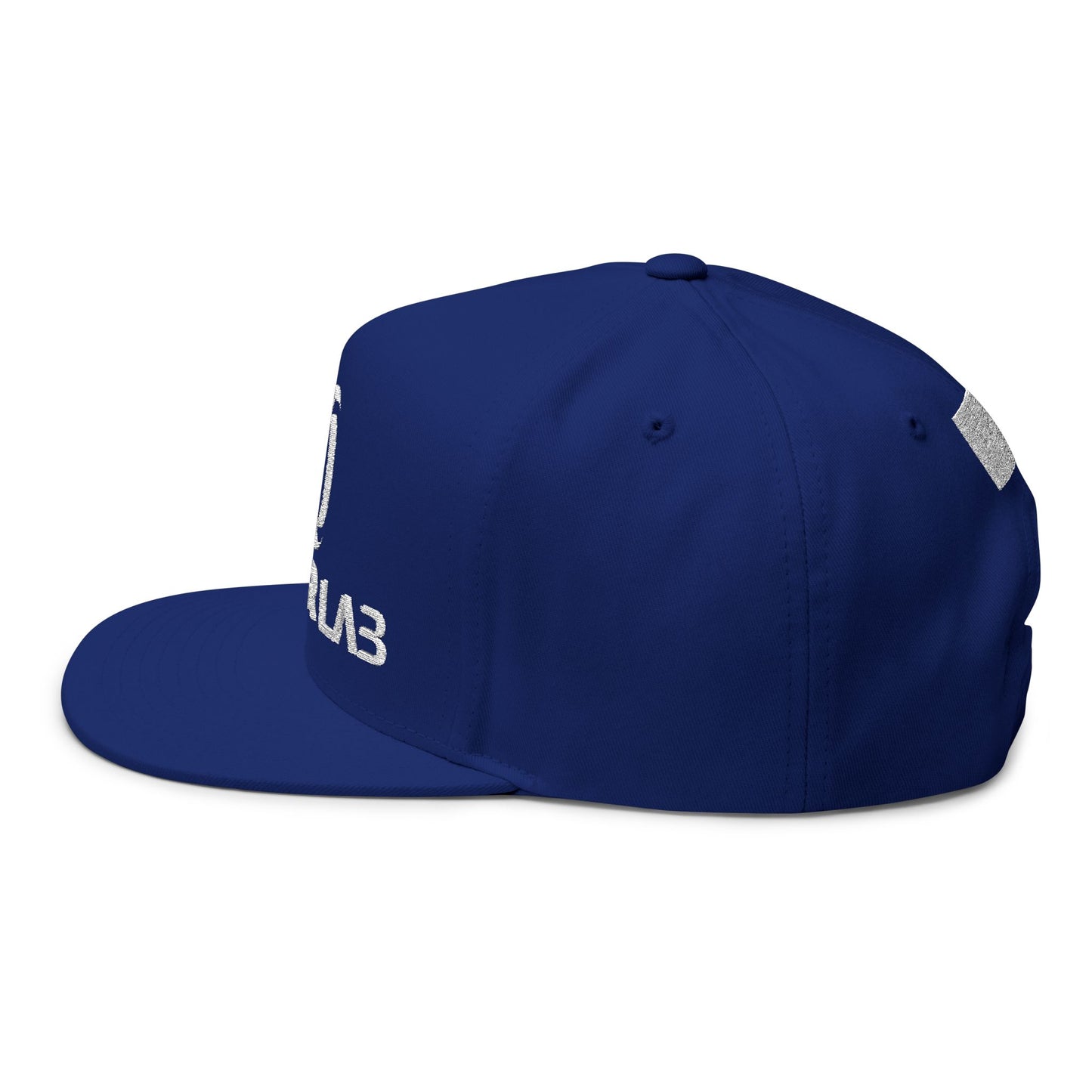 Rubber Lab Embroidered Flat Bill Cap