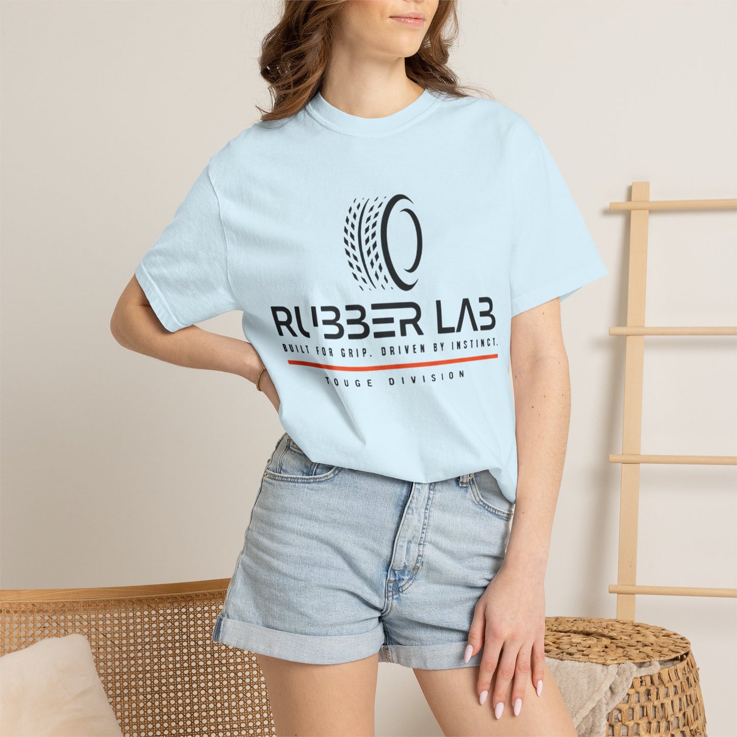 Rubber Lab Roadscape Graphic T-Shirt — 'Torque Division' Back Print