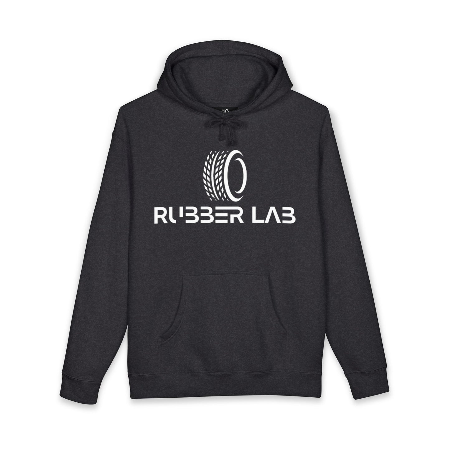 Rubber Lab Logo Hoodie — Mechanic & Car Enthusiast Pullover