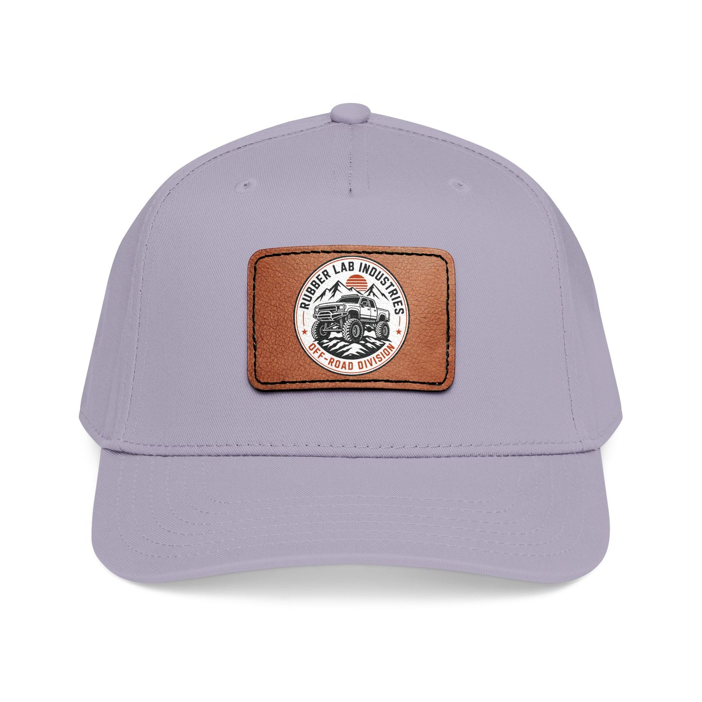 Leather Patch Motorcycle Logo Baseball Cap