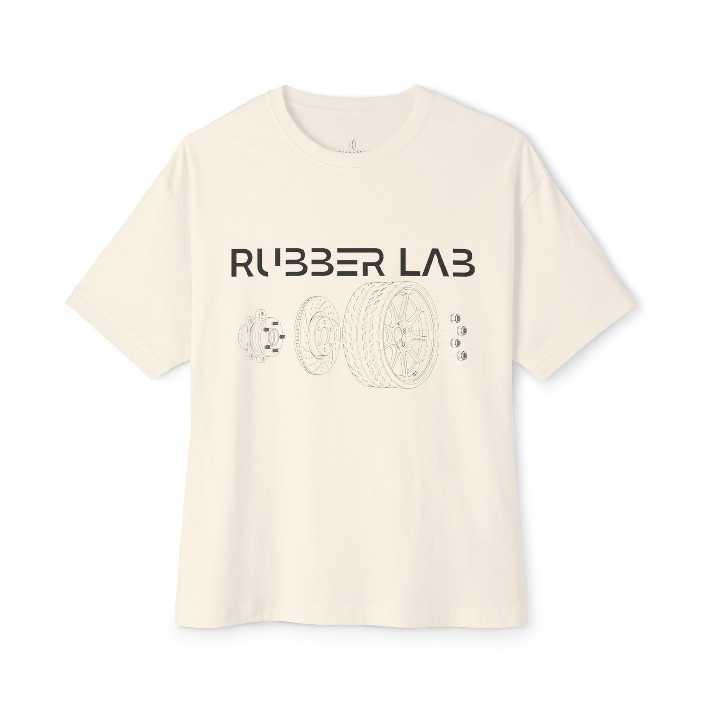 Rubber Lab Tee — Automotive Wheel Diagram Graphic Shirt