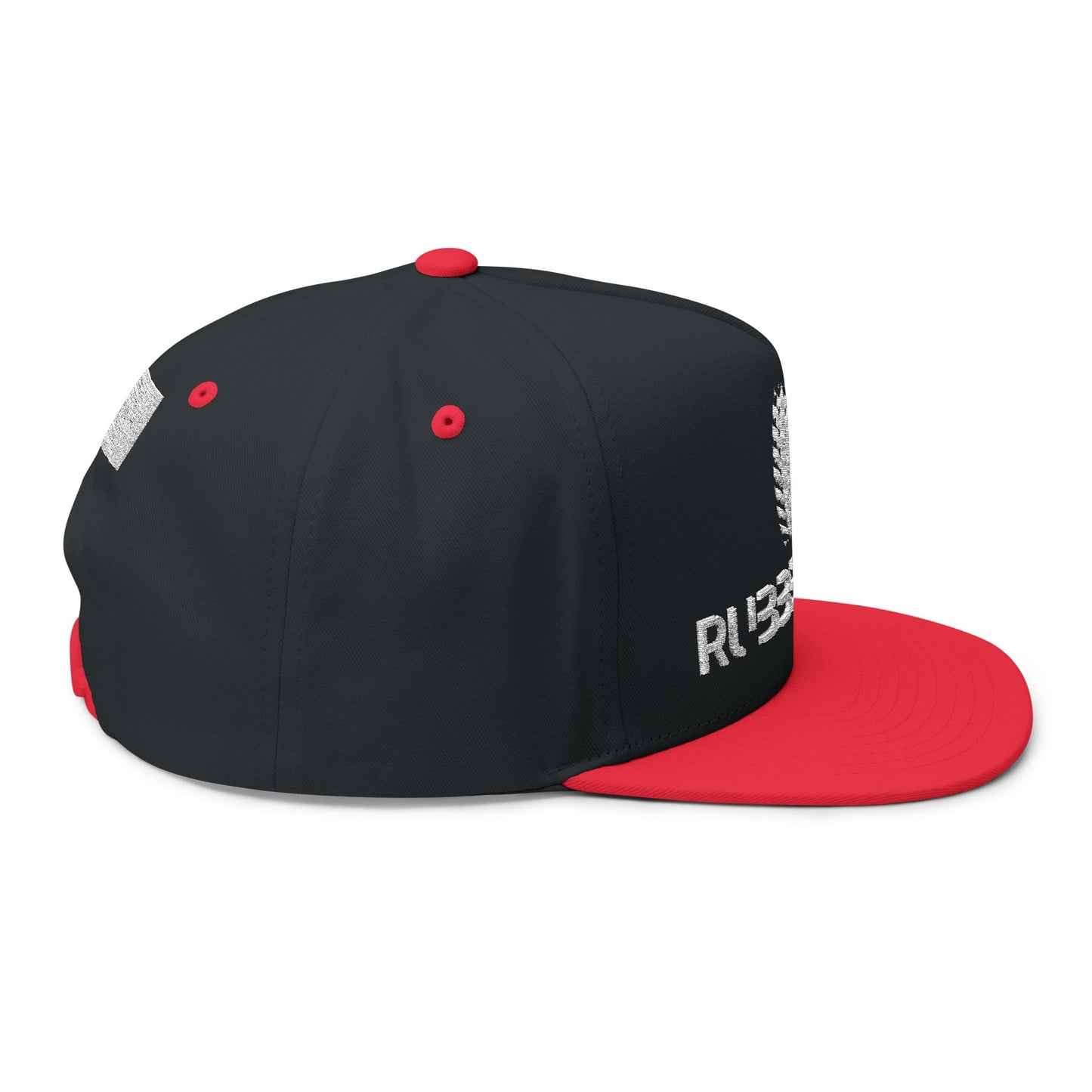 Rubber Lab Embroidered Flat Bill Cap
