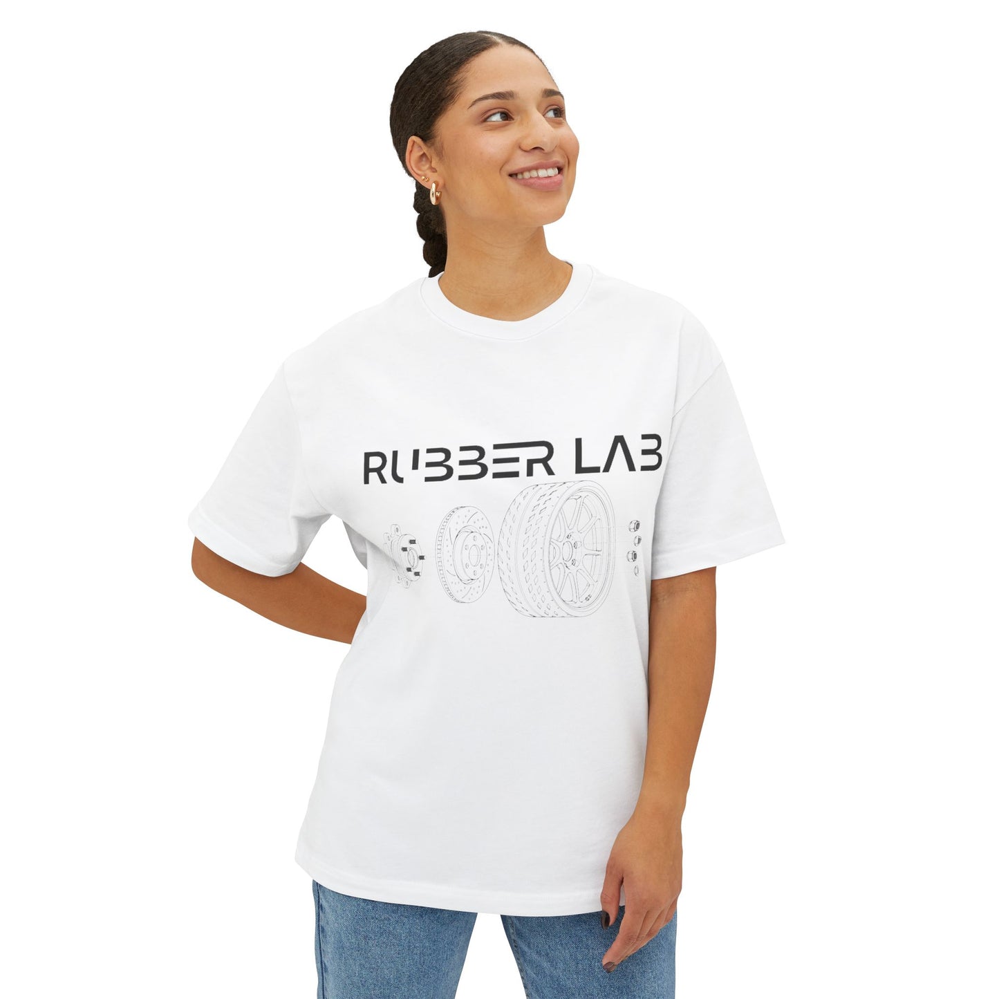 Rubber Lab Tee — Automotive Wheel Diagram Graphic Shirt