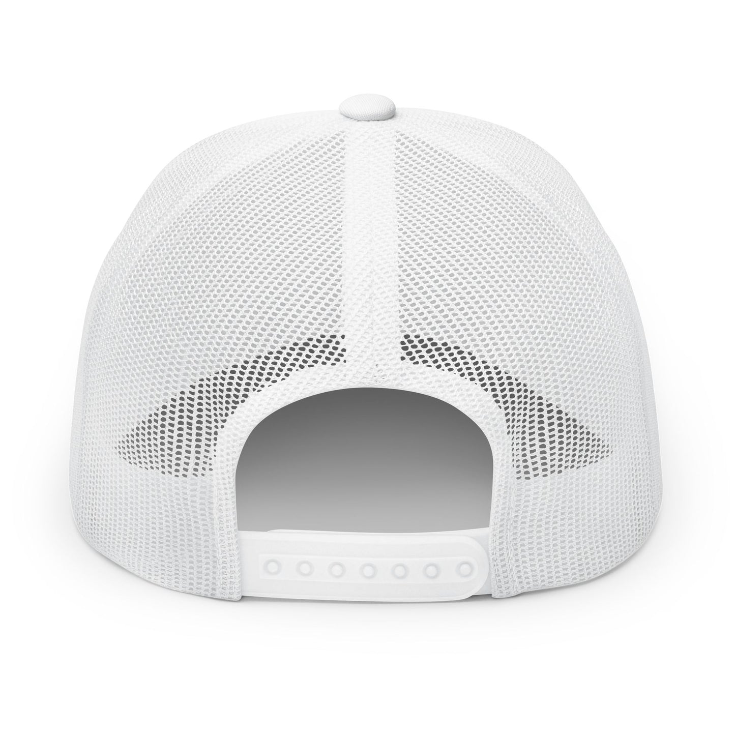 Rubber Lab Patch Trucker Cap — Embroidered Snapback Hat