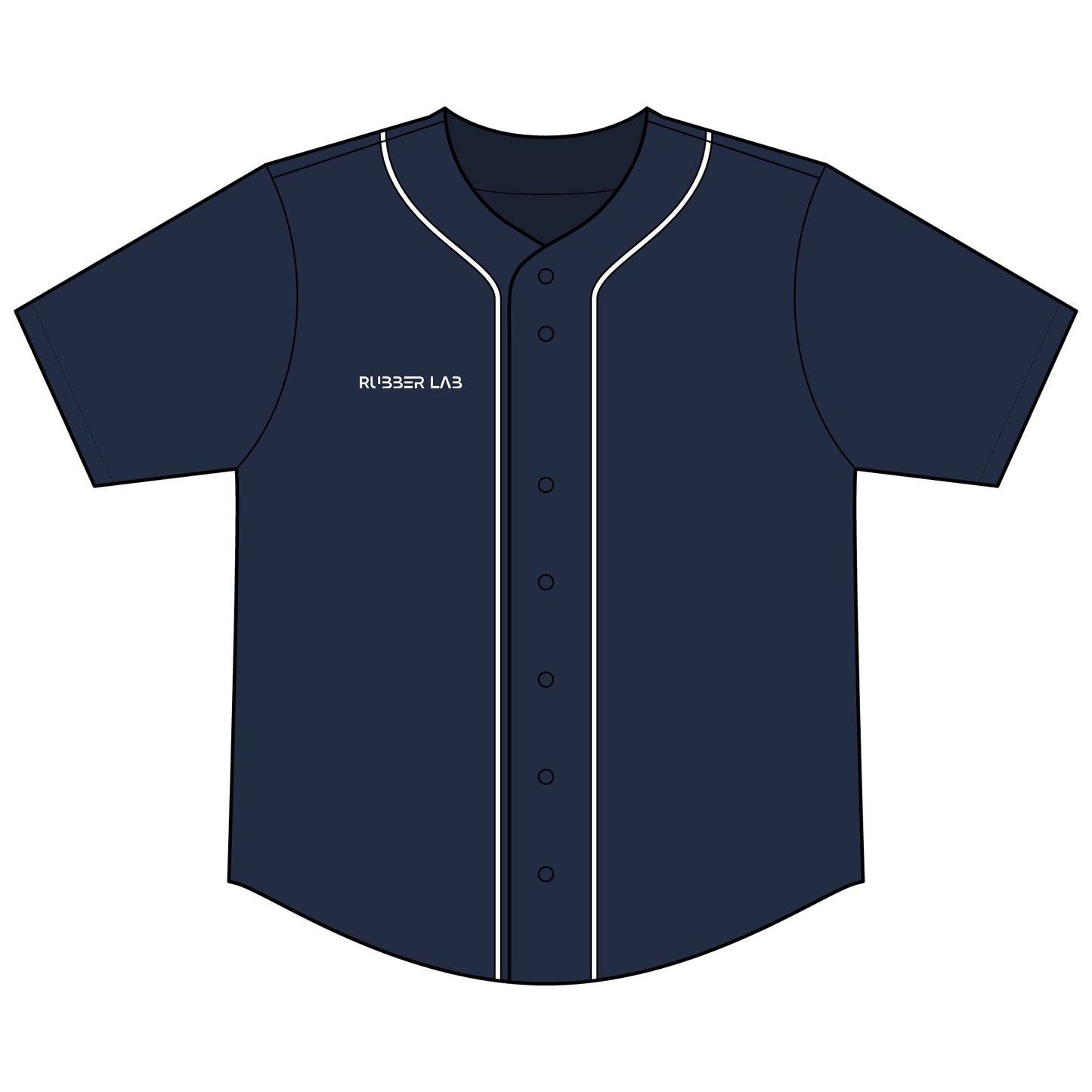 Baseball Jersey — 'Rubber Lab' Tire Graphic Team Tee