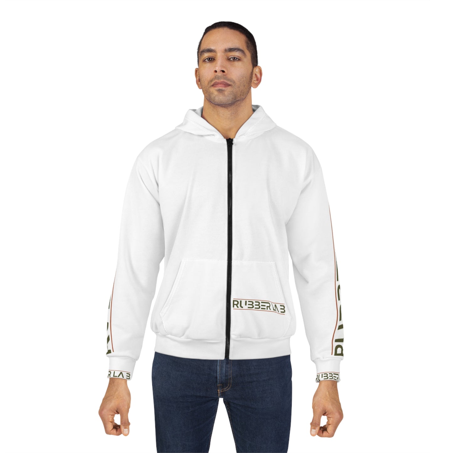 Rubber Lab Off-Road Zip Hoodie — 4x4 Adventure Truck Graphic