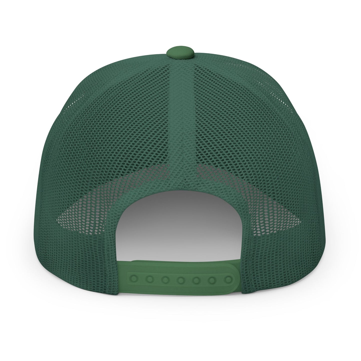 Rubber Lab Patch Trucker Cap — Embroidered Snapback Hat