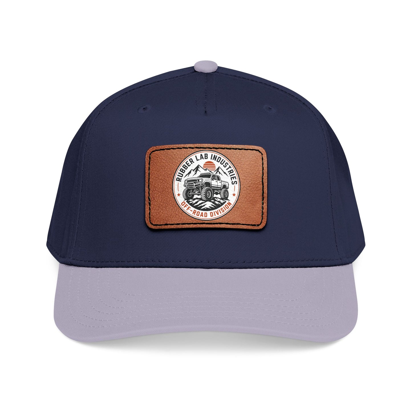 Leather Patch Motorcycle Logo Baseball Cap