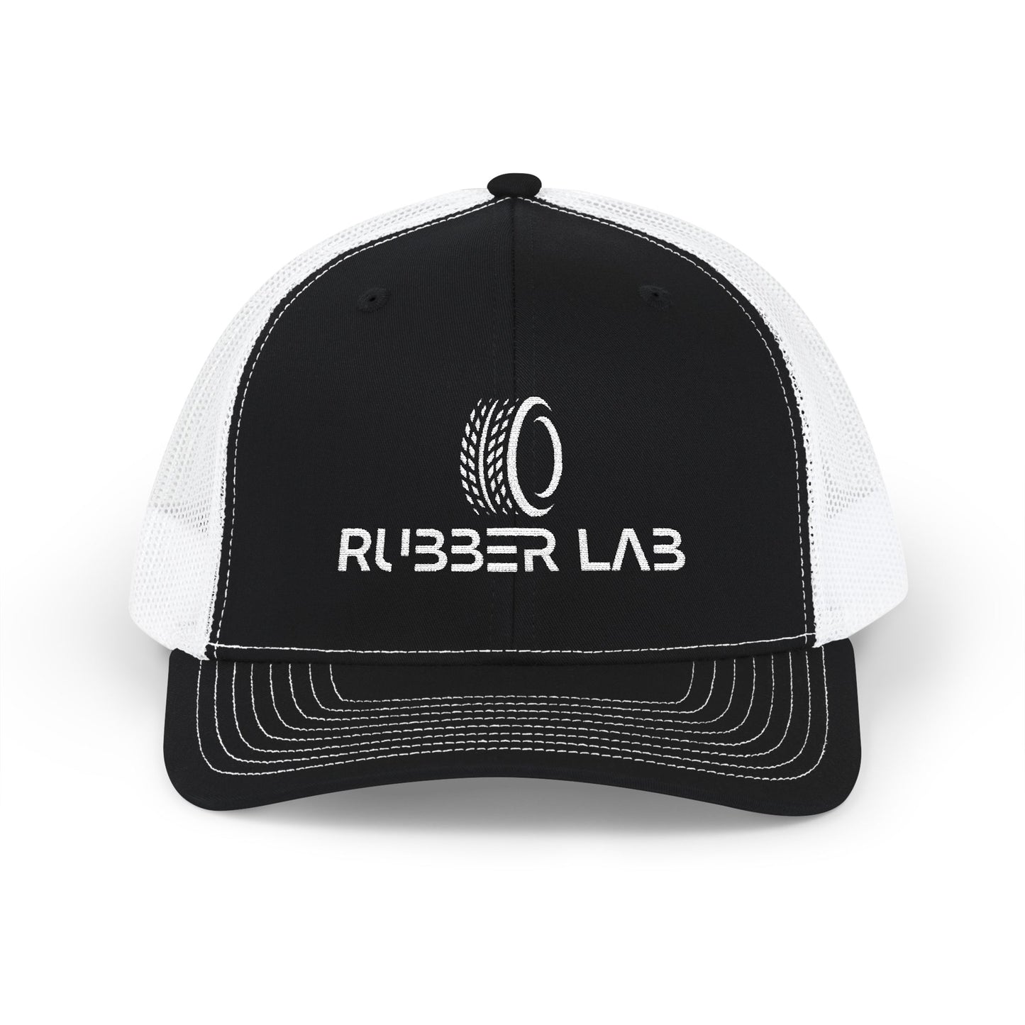Rubber Lab Snapback Trucker Cap – Mechanic & Tire Shop Logo Hat
