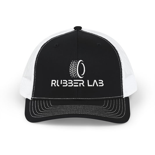 Rubber Lab Snapback Trucker Cap – Mechanic & Tire Shop Logo Hat