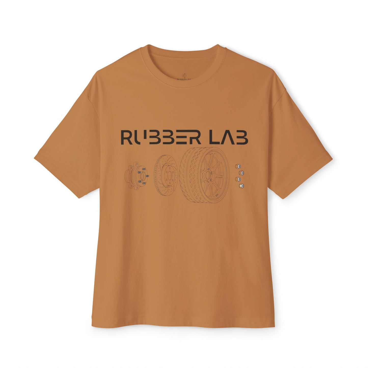 Rubber Lab Tee — Automotive Wheel Diagram Graphic Shirt