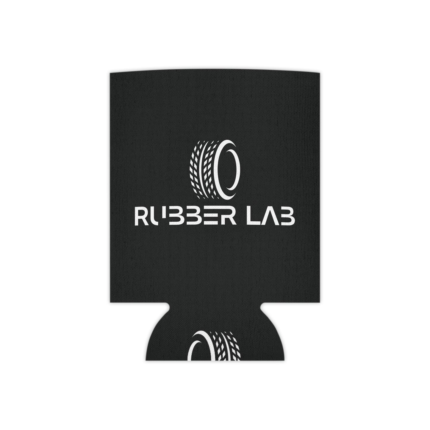 Can Cooler — Rubber Lab Tire Logo Neoprene Can Cooler