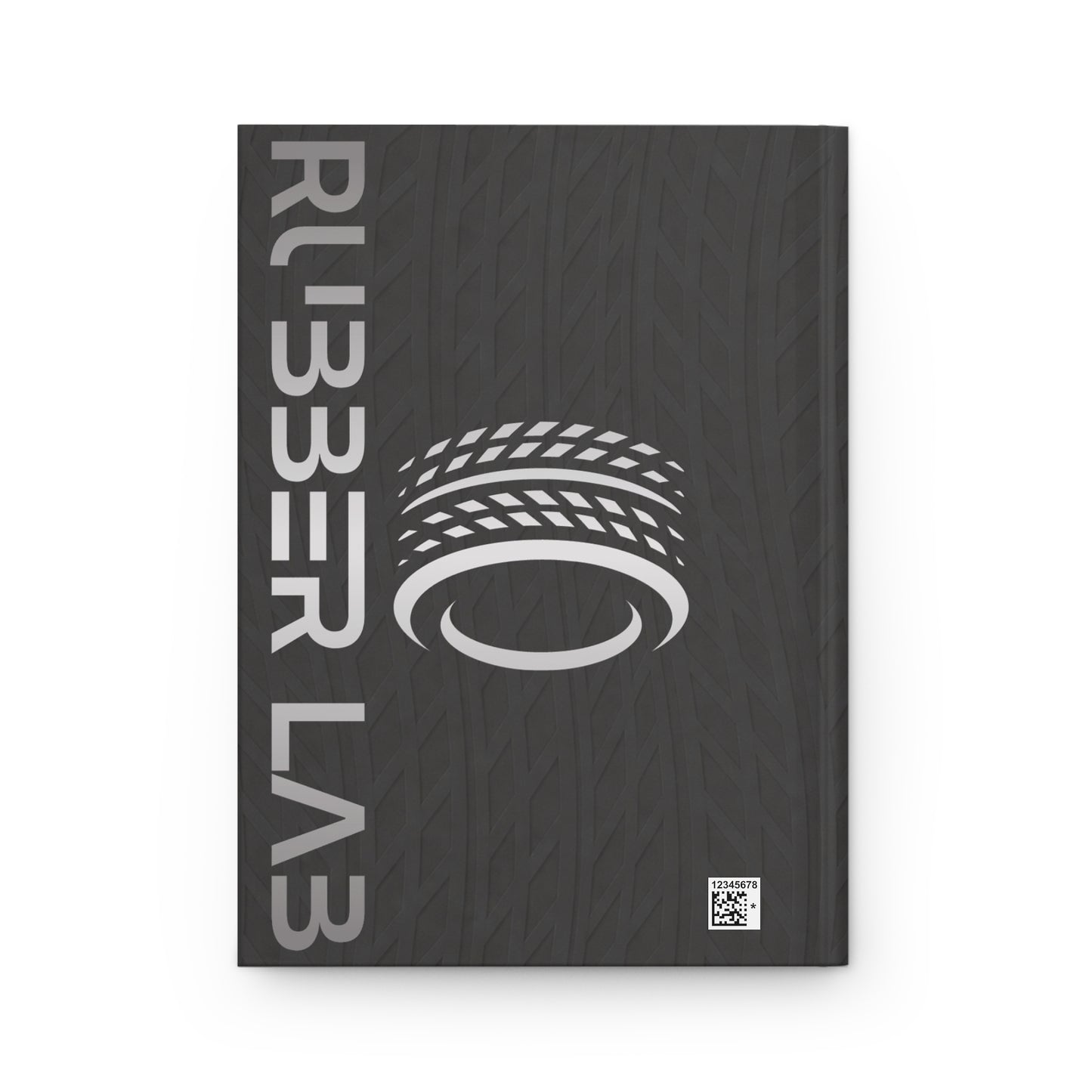 Journal — 'Rubber Lab' Tire Tread Hardcover Notebook