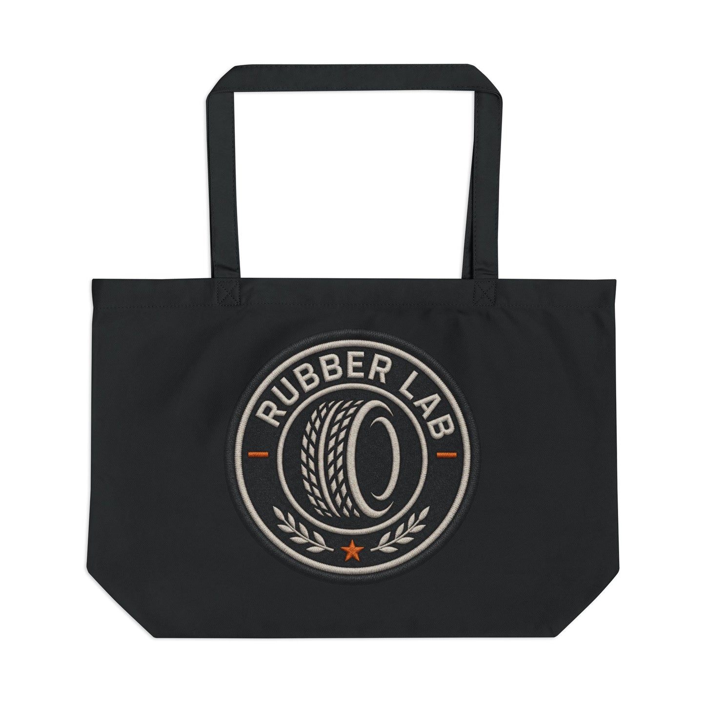 Rubber Lab Tire Logo Eco Tote — Large Reusable Canvas Grocery & Gear Bag