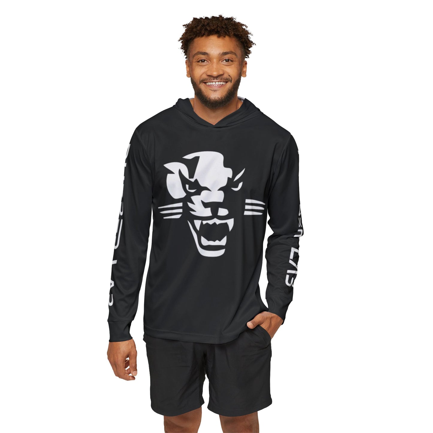 Panther Sports Warmup Hoodie – Men's Athletic Team Hoodie with Bold Sleeve Text