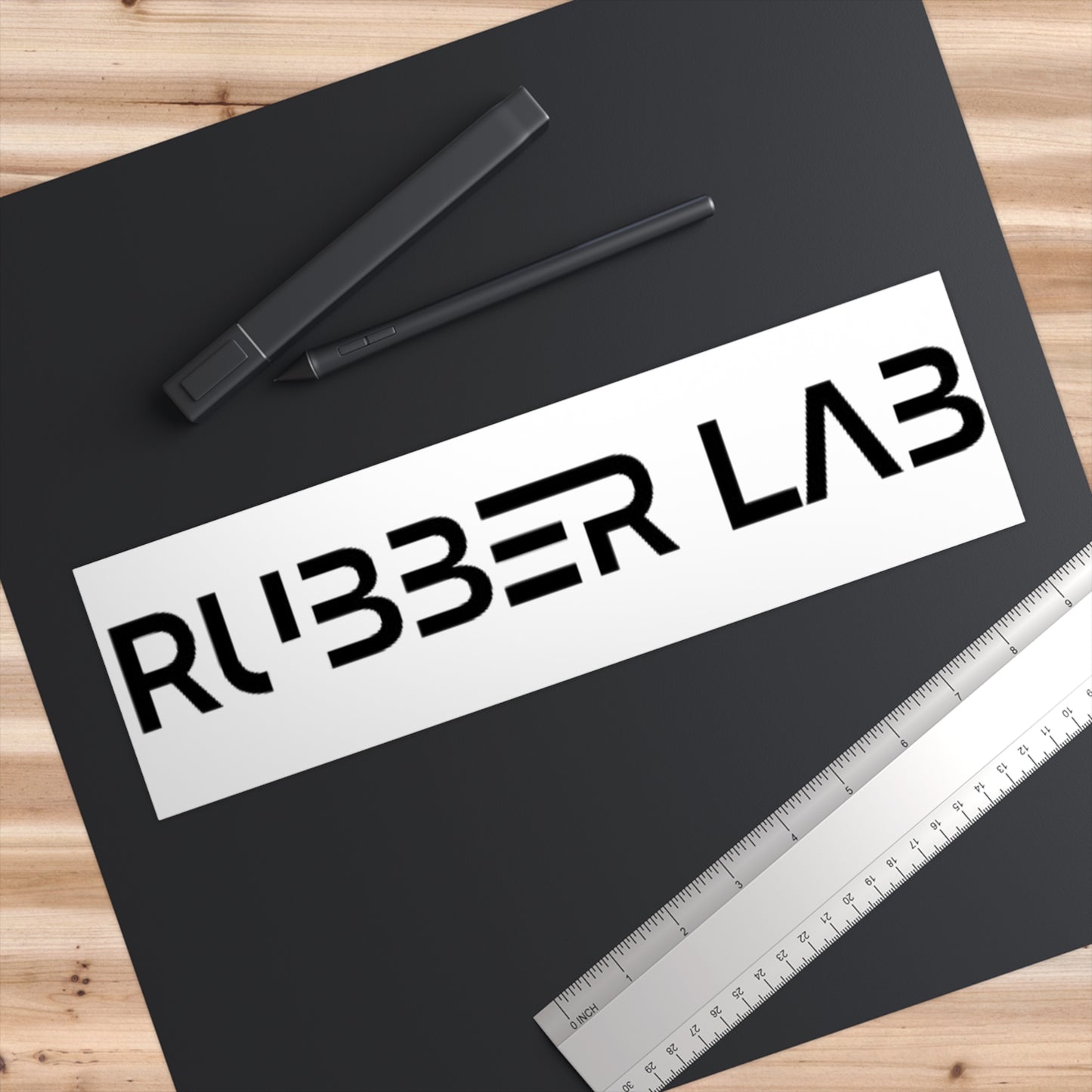 Bumper Sticker — 'RUBBER LAB' Bold Logo Sticker