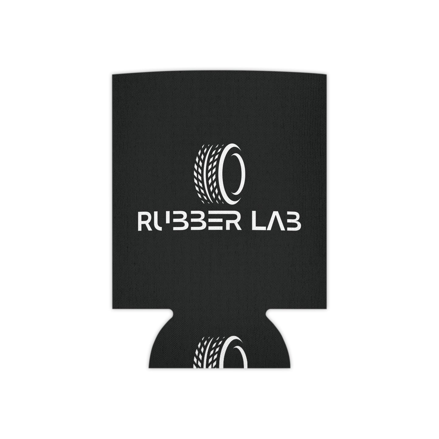 Can Cooler — Rubber Lab Tire Logo Neoprene Can Cooler