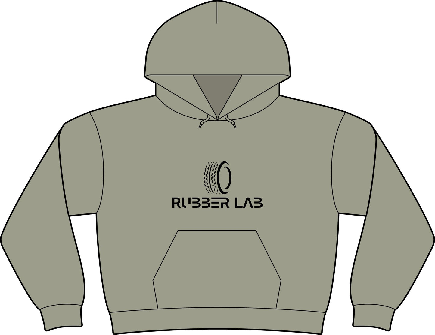 Rubber Lab Women's Hoodie — Logo Pullover for Automotive Enthusiasts