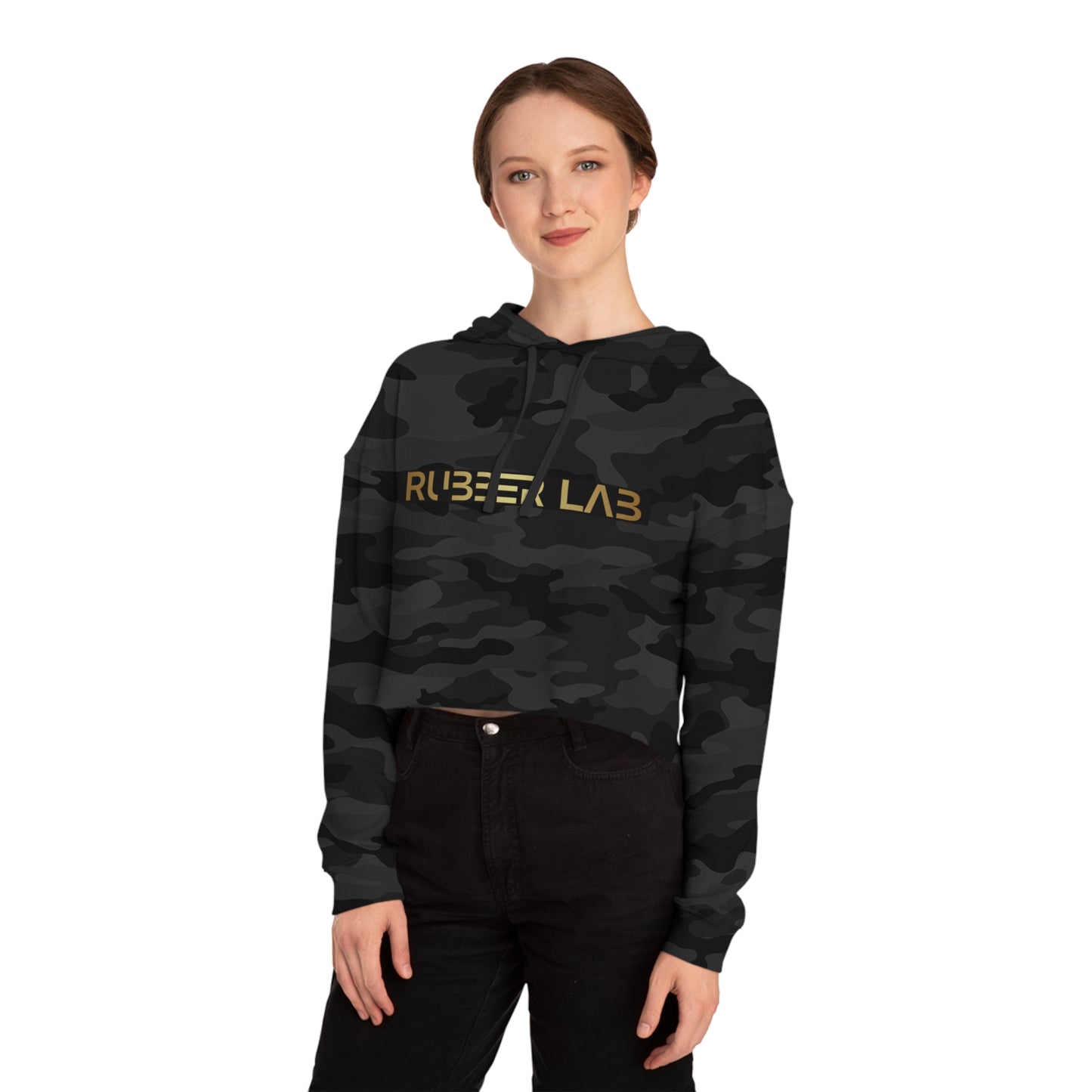 Rubber Lab Cropped Hoodie