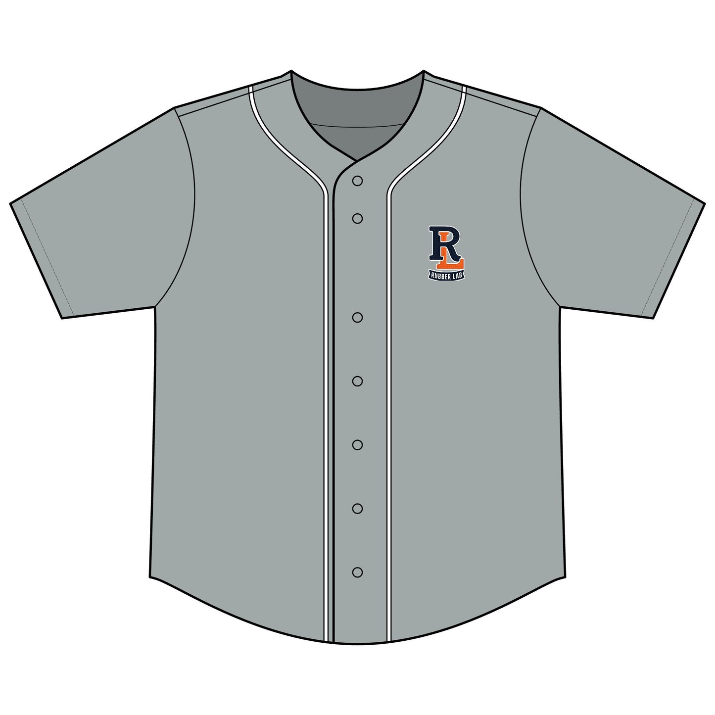 Baseball Jersey — 'Rubber Lab' Tire Graphic Team Tee