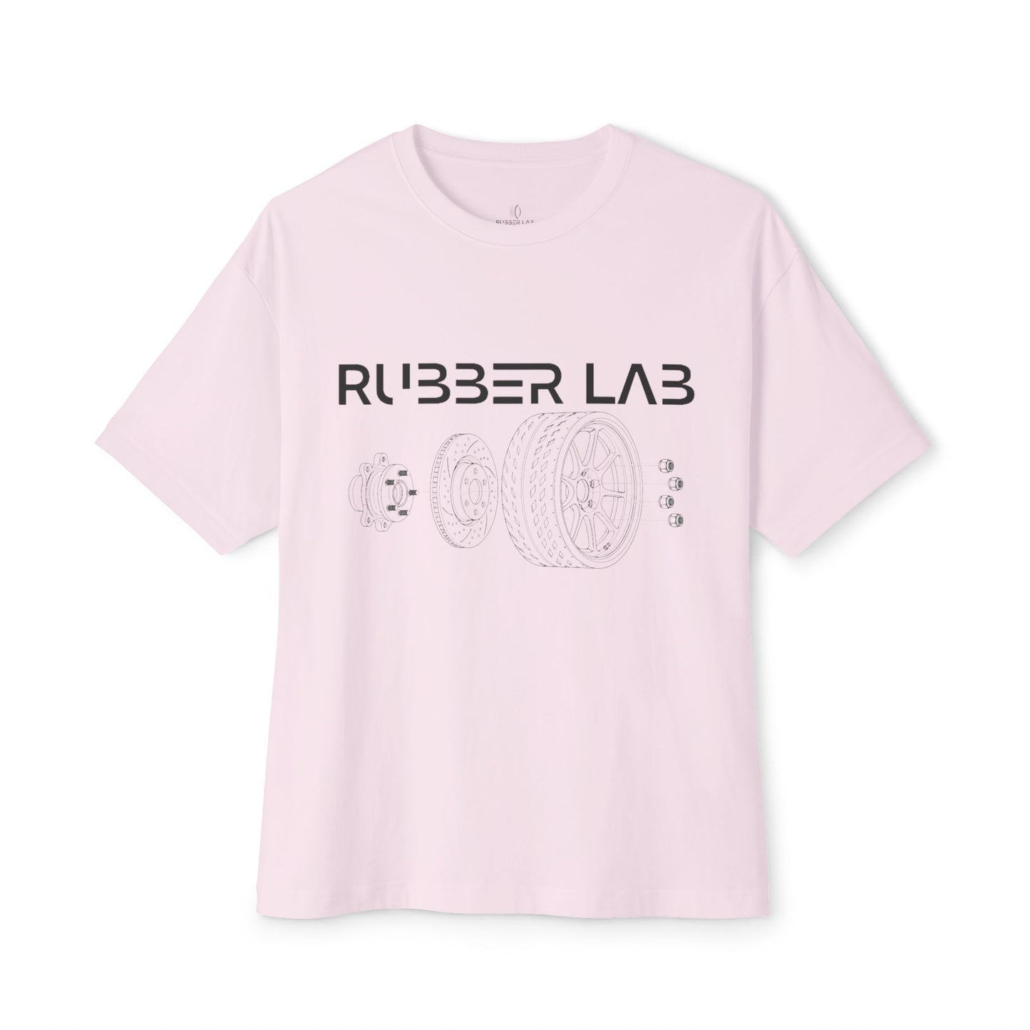Rubber Lab Tee — Automotive Wheel Diagram Graphic Shirt