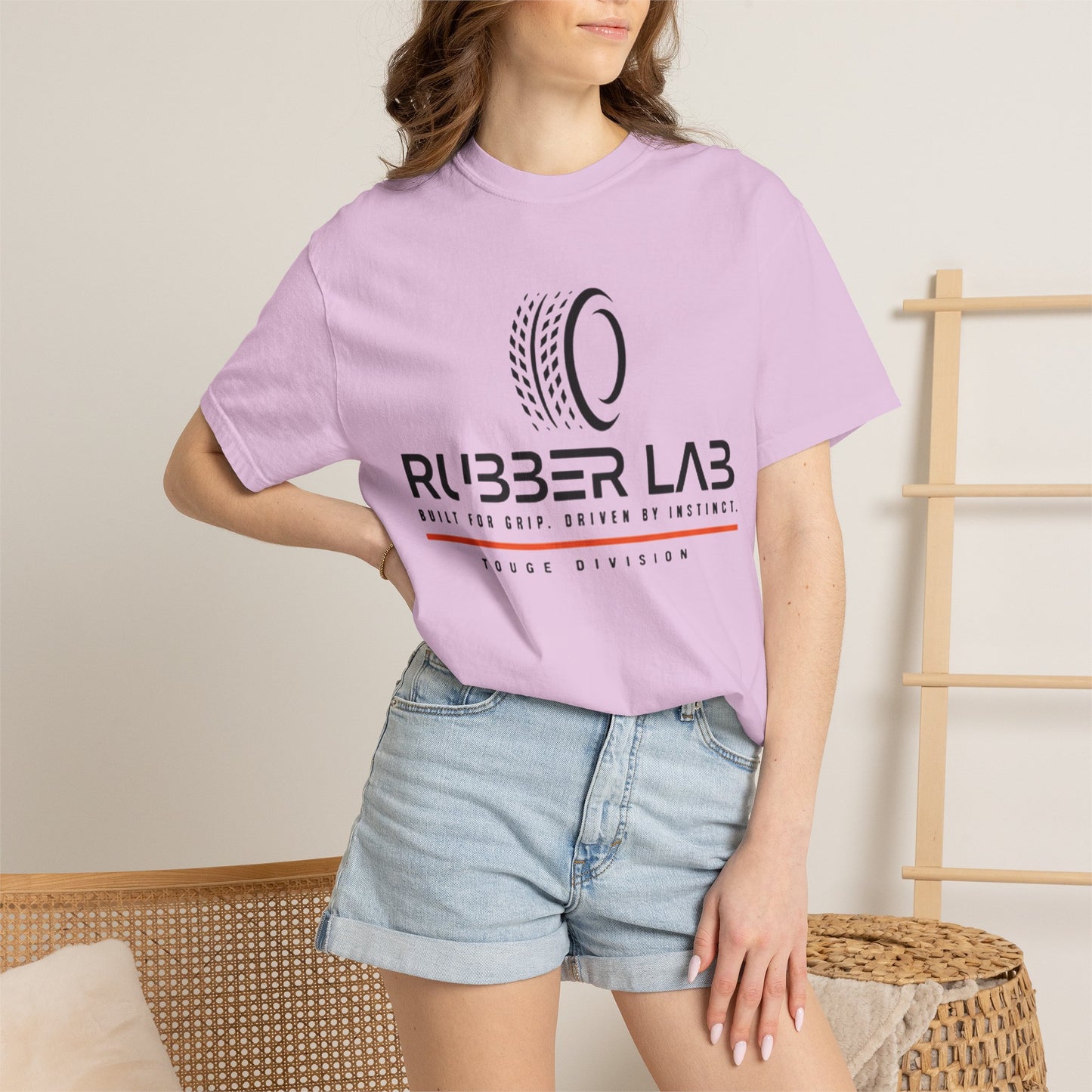 Rubber Lab Roadscape Graphic T-Shirt — 'Torque Division' Back Print