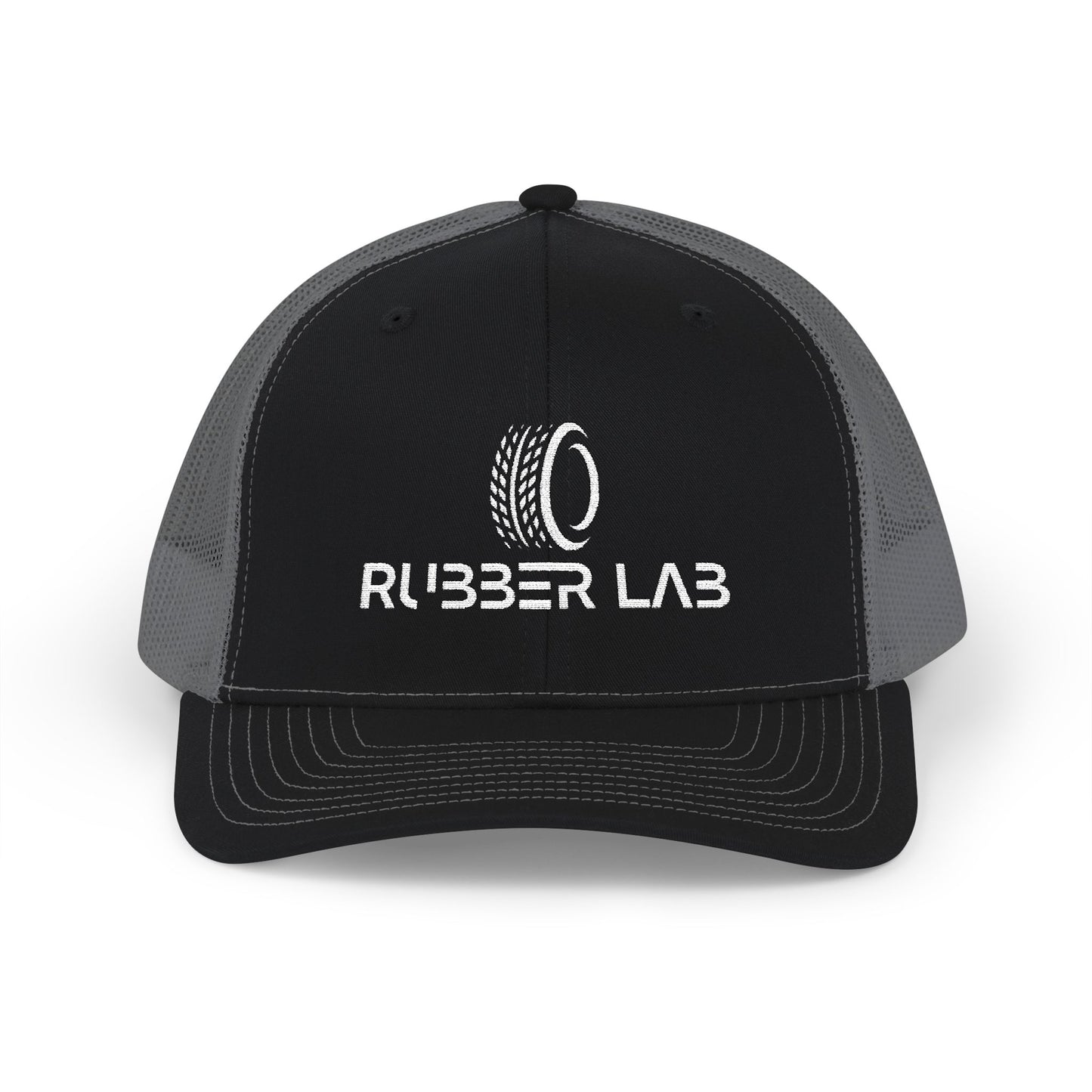 Rubber Lab Snapback Trucker Cap – Mechanic & Tire Shop Logo Hat