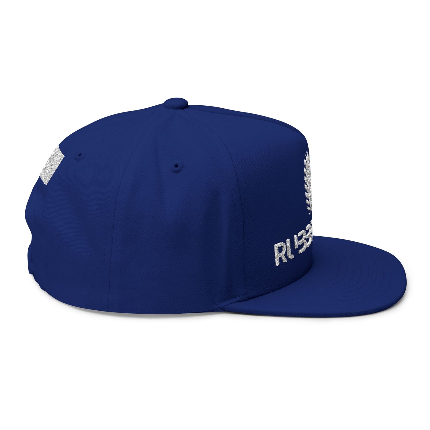 Rubber Lab Embroidered Flat Bill Cap