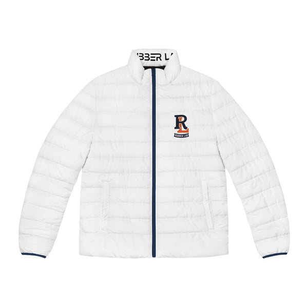 Rubber Lab Logo Puffer Jacket — Men's Lightweight Quilted Coat