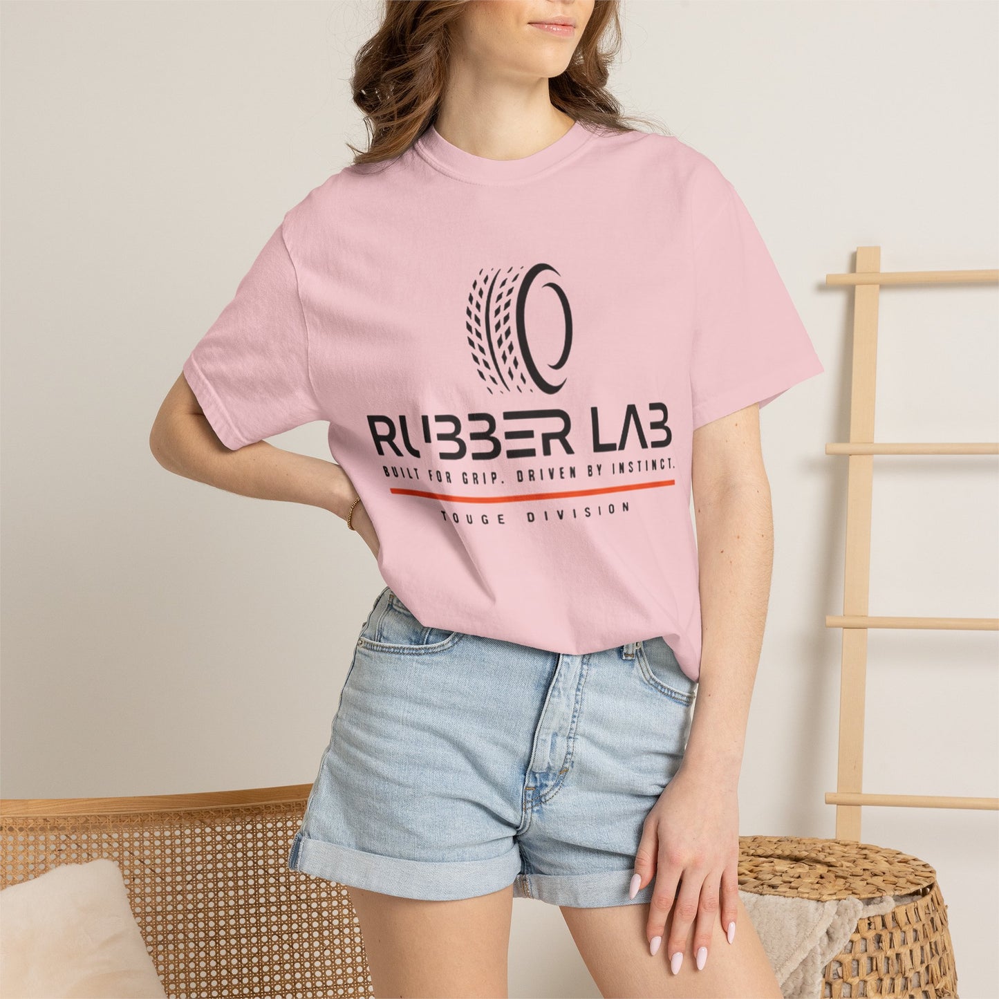 Rubber Lab Roadscape Graphic T-Shirt — 'Torque Division' Back Print