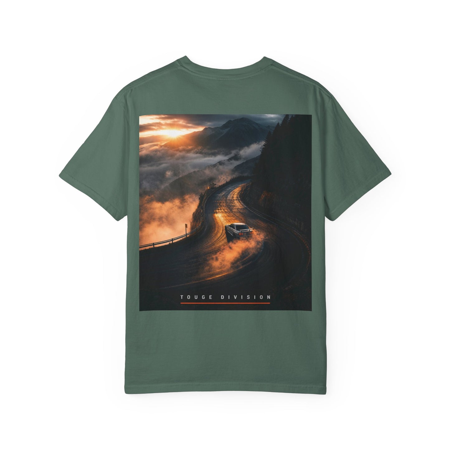 Rubber Lab Roadscape Graphic T-Shirt — 'Torque Division' Back Print