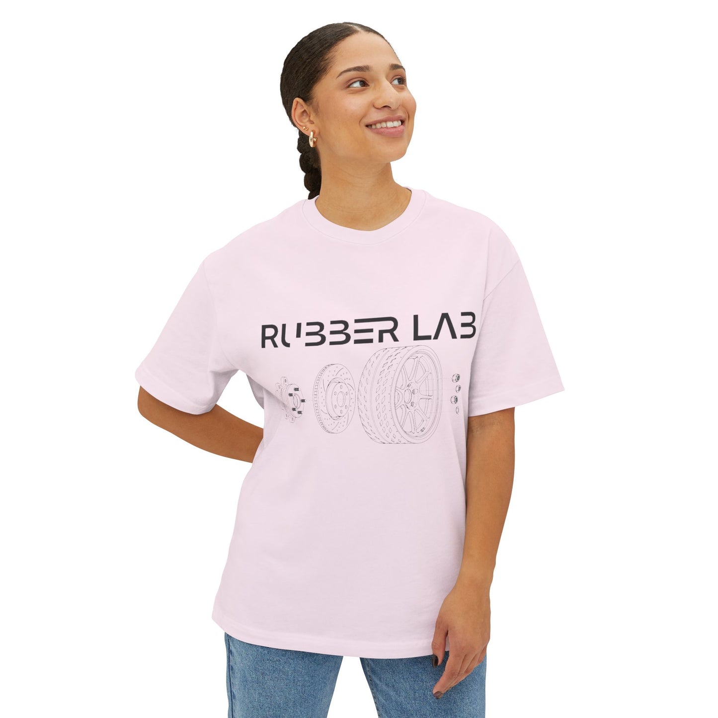 Rubber Lab Tee — Automotive Wheel Diagram Graphic Shirt